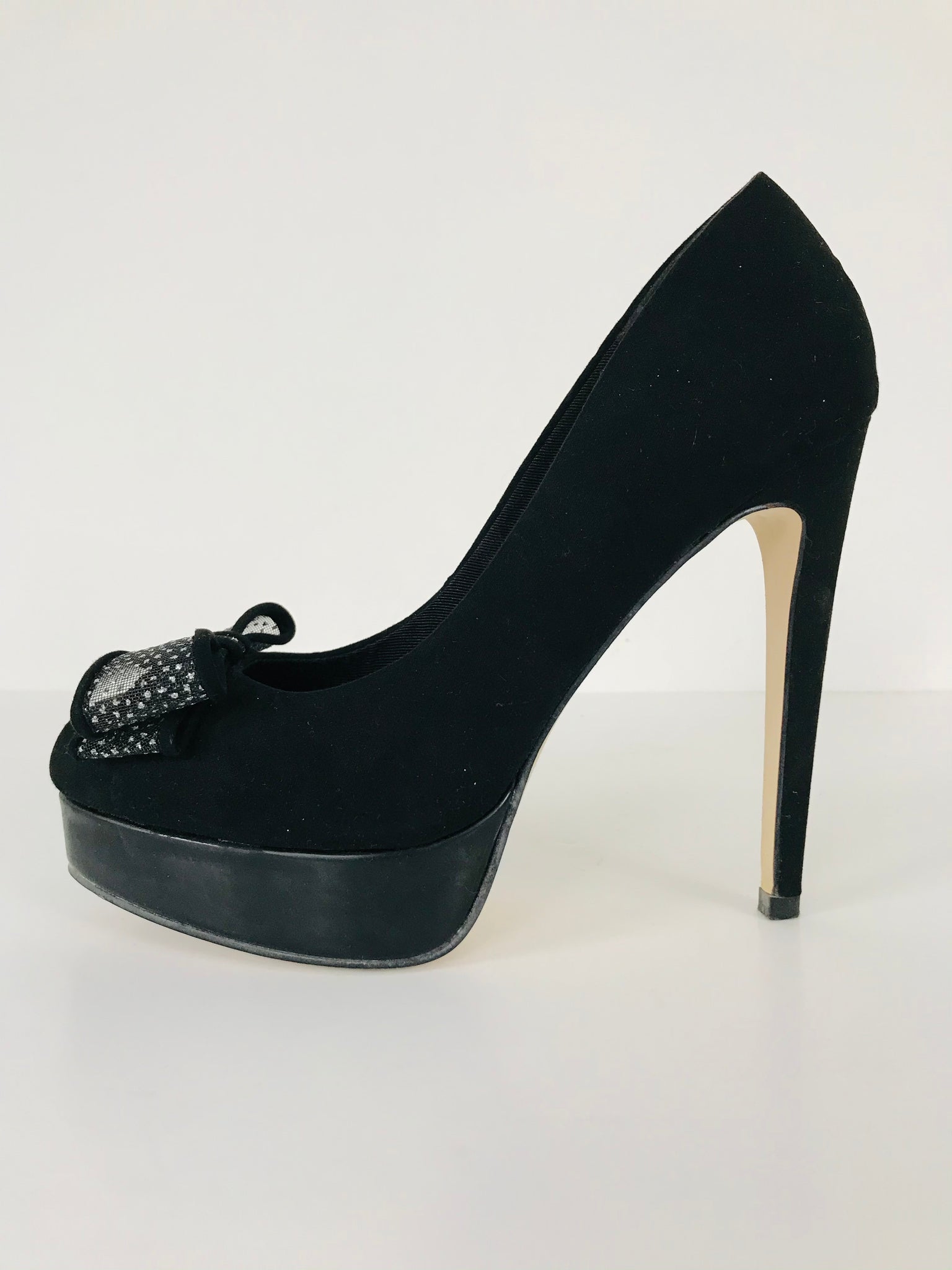 Miss KG Silver Diamonte High Heel Shoes UK Size 5 (38) Wedding Party | eBay